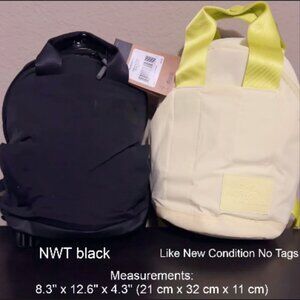 2 The North Face Never Stop Mini Backpacks for 1 price (1 NWT, 1 NWOT) blk & yel